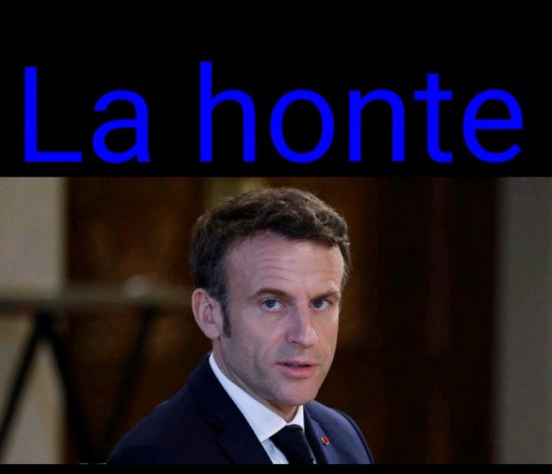 Resistance_SM's tweet image. 🚨🇫🇷😳 DÉMISSIONNEZ, MACRON ! VOUS N’ÊTES QU’UNE CARICATURE ÉTEINTE, UN FANTÔME USÉ QUI TRAÎNE LE PEUPLE ET LA FRANCE DANS VOTRE CHUTE !

« J&apos;ai dit au président chinois d&apos;arrêter le soutien de la chine à la Russie. J&apos;ai été clair à ce sujet, si la chine n&apos;arrête pas de façon…