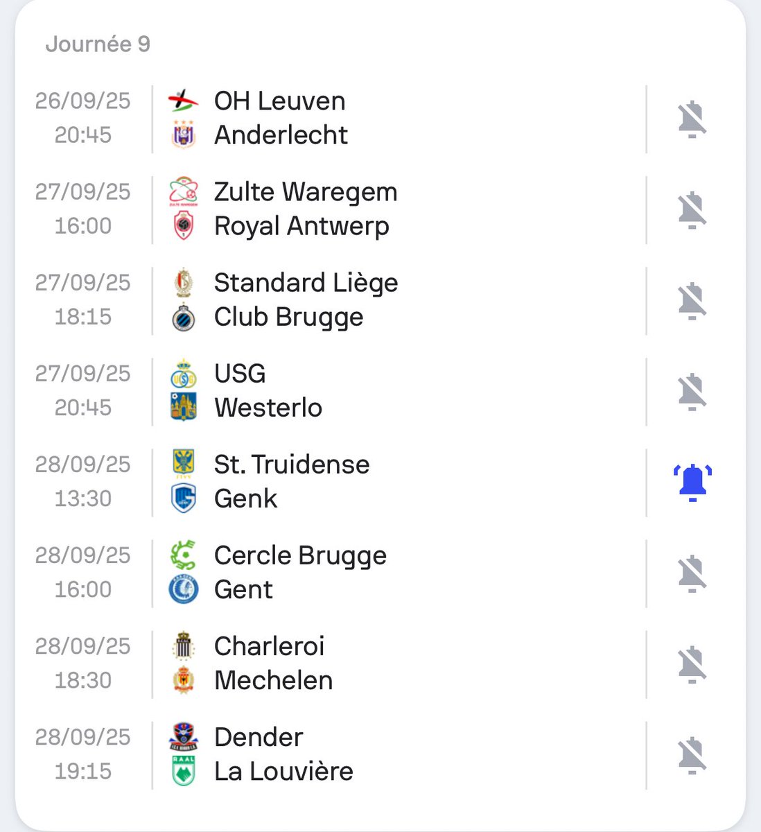 🚨 OYE OYE - Voilà mes compos probables pour la J9 de JPL   

Les compositions de Bruges, Westerlo et Genk seront postées vendredi matin 

Méfiance, certains clubs enchaînent vraiment beaucoup ⚠️

 RT &amp; 100 ❤️ pour que je continue à faire ça pour les prochaines GW