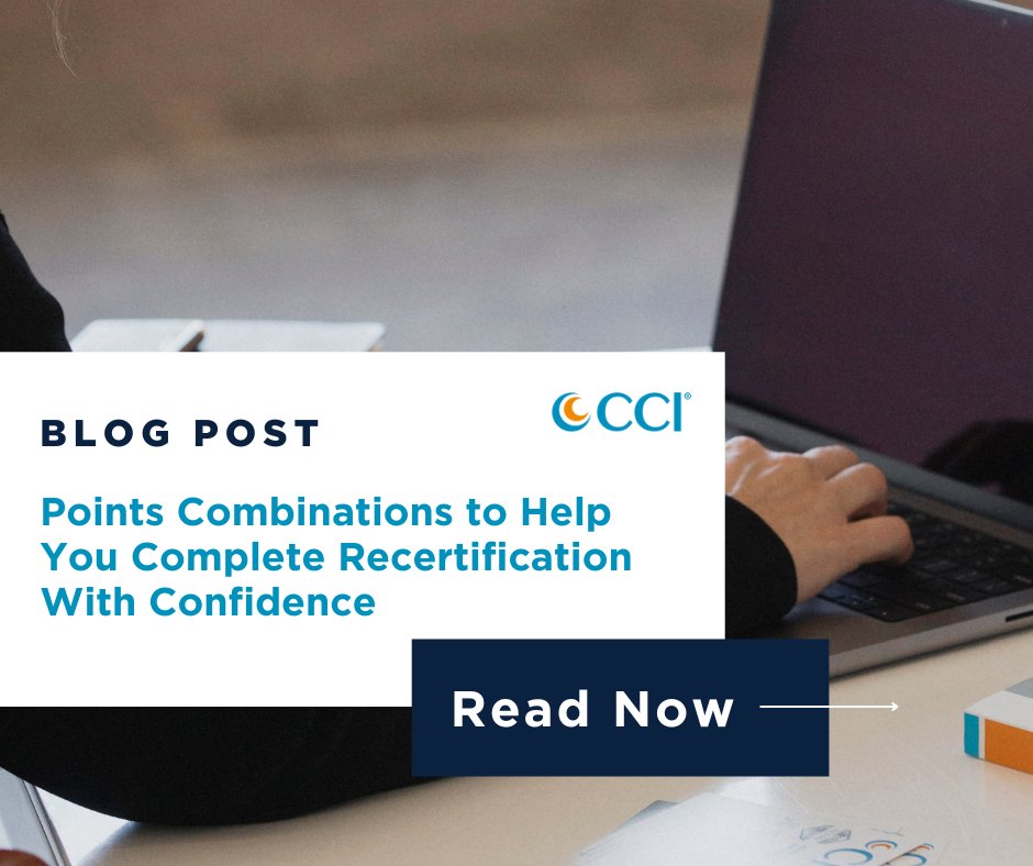 cci_nurses's tweet image. With the 2025 accrual period deadline right around the corner, review our recert point combos blog to aid you in completing the rest of your points with ease! #recert #activitypoints #certifiednurse #professiondevelopment

Read our article here: bit.ly/46U8jpC