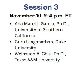 🔧 Toolbox expansion alert! <a href="/NIH_NIEHS/">NIEHS</a> SRP Risk E-Learning Sessions #2 &amp; #3 bring you <a href="/tamusuperfund/">Texas A&M Superfund Research Center</a> PIs Dr. Arum Han &amp; Dr. Weihsueh Chiu—sharing innovative, human-relevant tools for the future. Sign up at: bit.ly/CellstoSolution <a href="/tamutox/">Texas A&M Toxicology</a> <a href="/tamuvetmed/">Texas A&M VetMed</a> <a href="/TAMUEngineering/">TAMU Engineering</a>