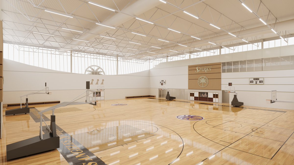 alexaphilippou's tweet photo. New: The Los Angeles Sparks have announced plans to build a practice facility in El Segundo scheduled to open in 2027. 

At $150 million, it represents the largest investment to date for a single team in the history of women’s sports.

Renderings via the team: https://t.co/jknWsthw71
