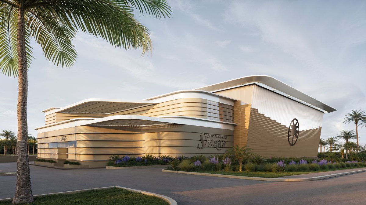 alexaphilippou's tweet photo. New: The Los Angeles Sparks have announced plans to build a practice facility in El Segundo scheduled to open in 2027. 

At $150 million, it represents the largest investment to date for a single team in the history of women’s sports.

Renderings via the team: https://t.co/jknWsthw71