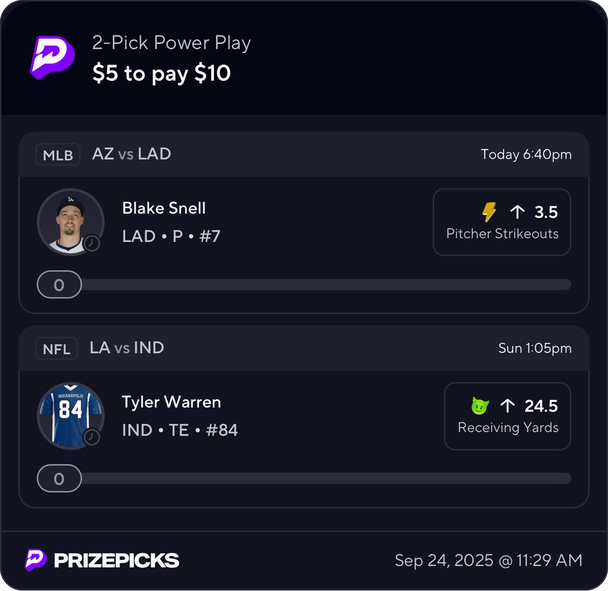 Blake Snell PrizePicks Discount Play🏷️
