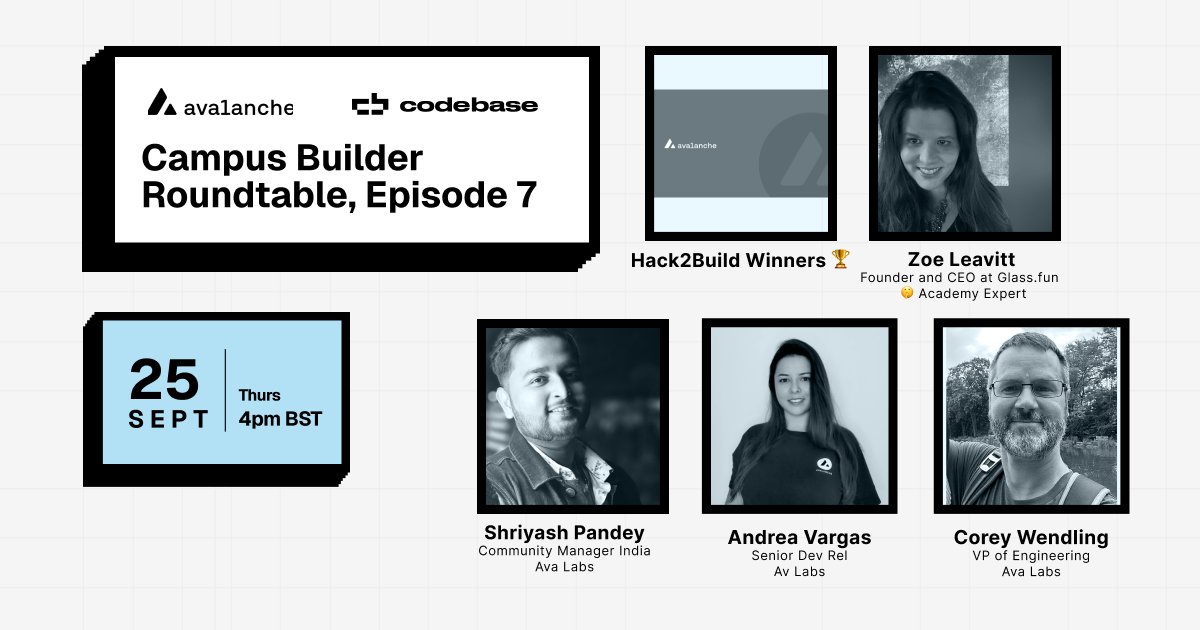 Want to know how builders launch in Web3 from the experts?

Learn from coaches from the upcoming Codebase Entrepeneur Academy, meet the Hack2Build winners, and hear about the India Hack Series