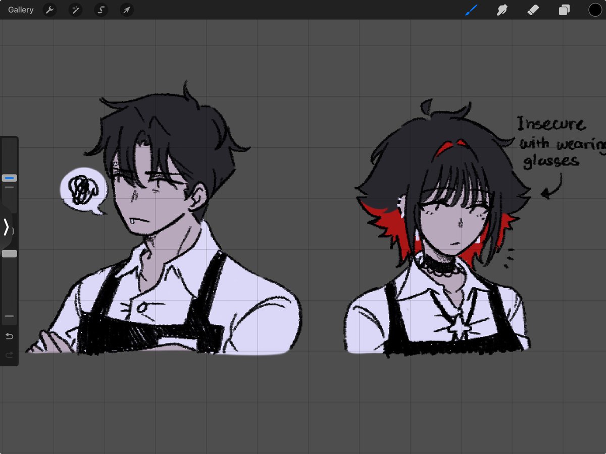 HorrorMariin's tweet photo. The Mad Dog night shift employees~✨ I Finally drew Lane! Lil shi-

#BigBadDogs #BBD #BBDLane https://t.co/Tydr4njzul