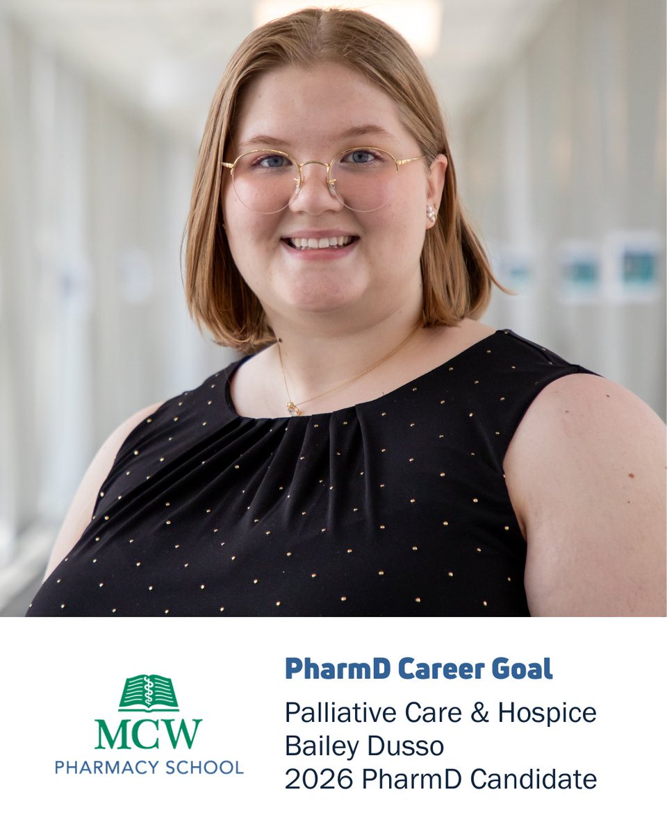 #CareerGoal Bailey — Palliative Care &amp; Hospice
"I’ve seen how essential medication management is at the end of life. #Pharmacists play a critical role in optimizing comfort, minimizing drug burden and supporting both patients and their families during incredibly difficult times."