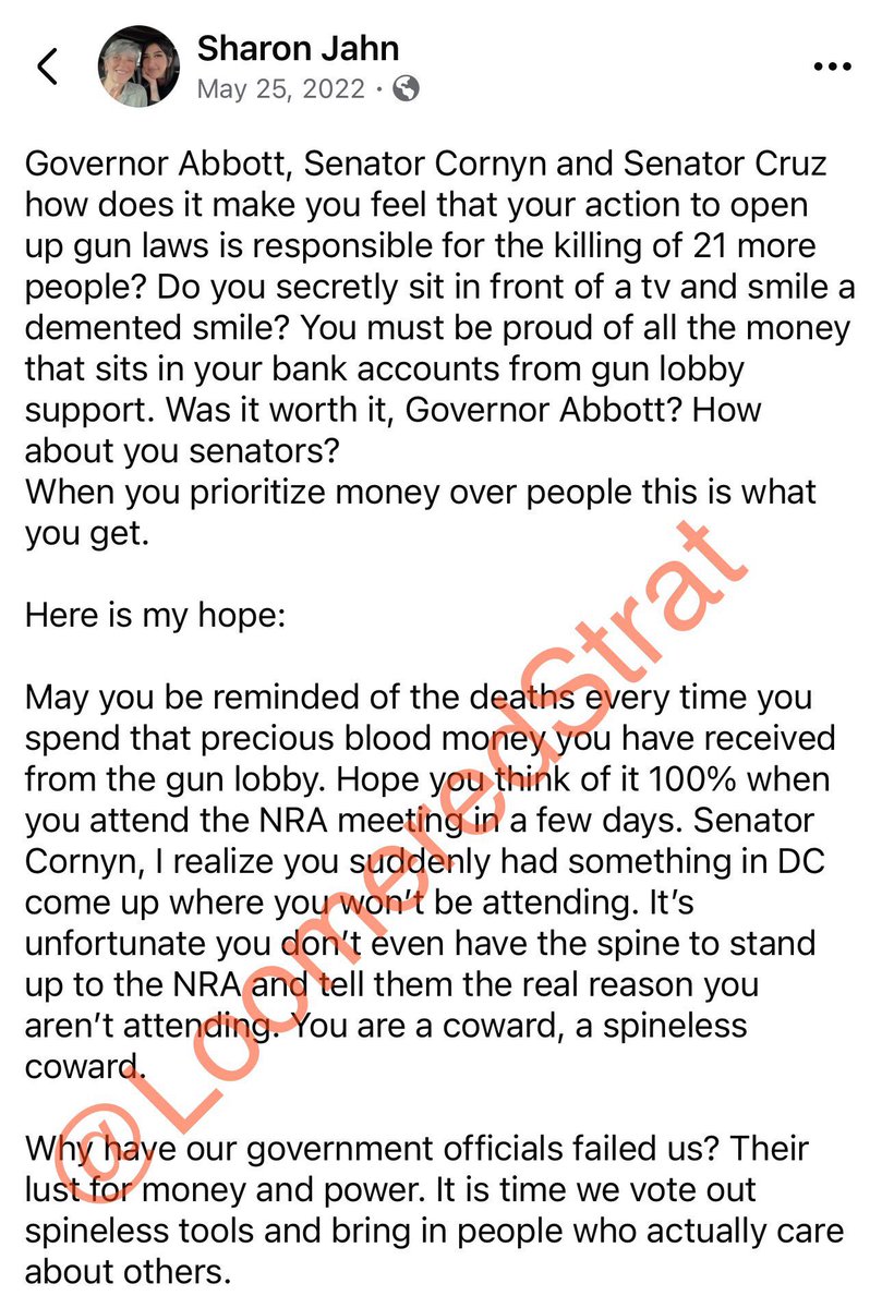 StevenJLatham1's tweet photo. 🚨BREAKING: Dallas ICE shooter Joshua Jahn’s mother, Sharon Jahn, a radical Left Democrat, has a history of attacking Texas Republicans online. Her son’s deadly attack shows how extreme ideology can turn deadly. #DallasICE #RadicalLeft #FailedParenting https://t.co/5732zUbN3Q
