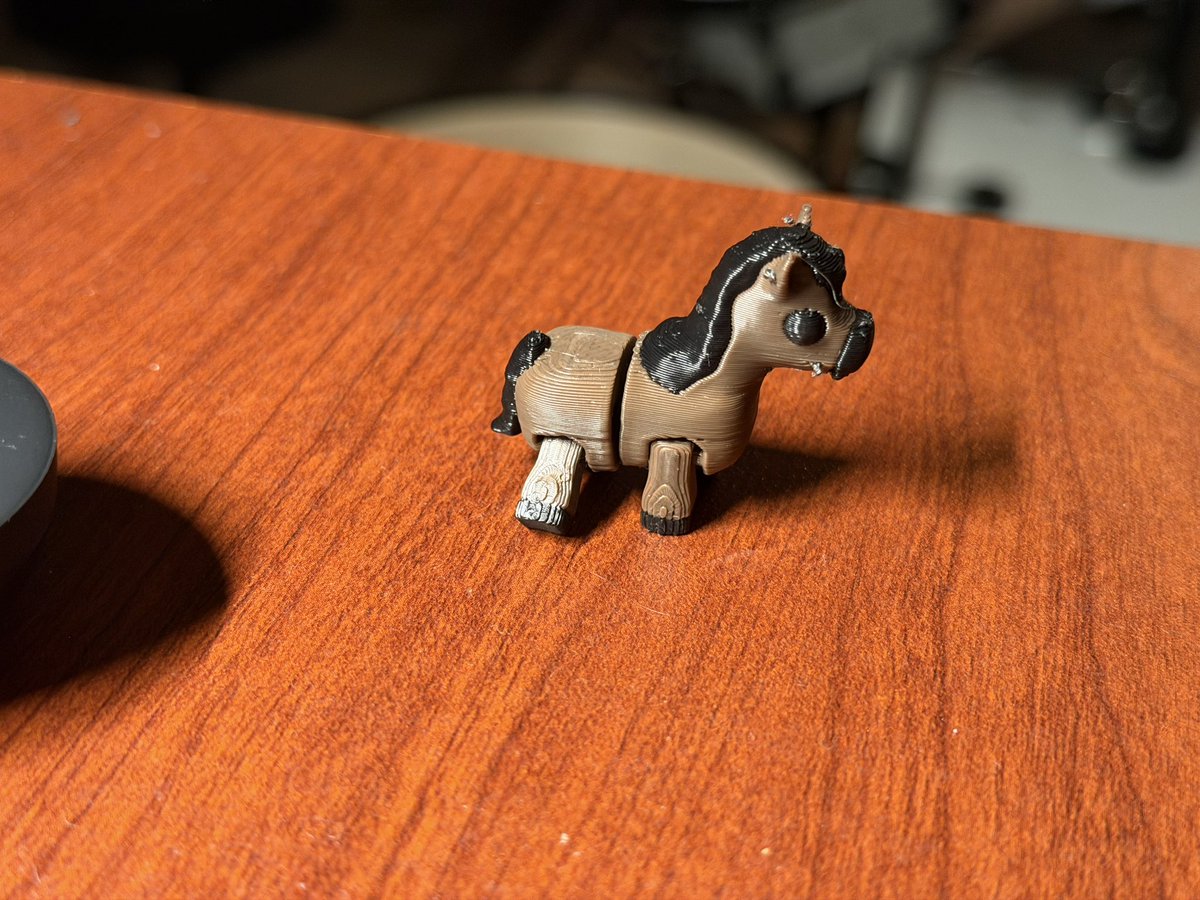 My kid wanted a horse. So we went printing. He loves it! 

But… I am not happy about this print. What do you think is causing the undesirable artifacts?