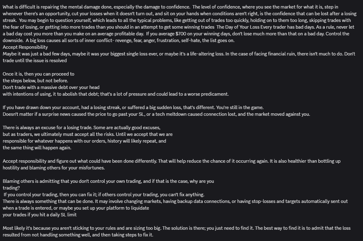 A7rader's tweet image. Hey man, every good trader was at some point in this situation. The one claiming " I've never"  - that's not a real trader yet.
Meanwhile, check the text bellow. It might remind you a few things.
Good luck!