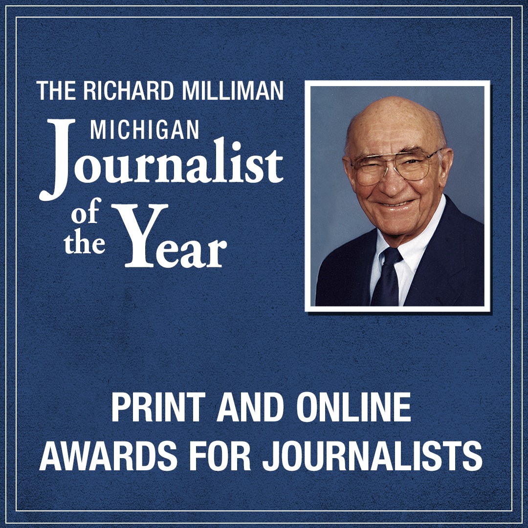 MichiganPress's tweet image. Do you think your journalist work is the best in Michigan?
Enter today to compete against the rest of the Journalist in Michigan.
Enter the 2025 Richard Milliman Journalist of the Year contest ends October 31.
For more information go to michiganpress.org/contests-and-a…