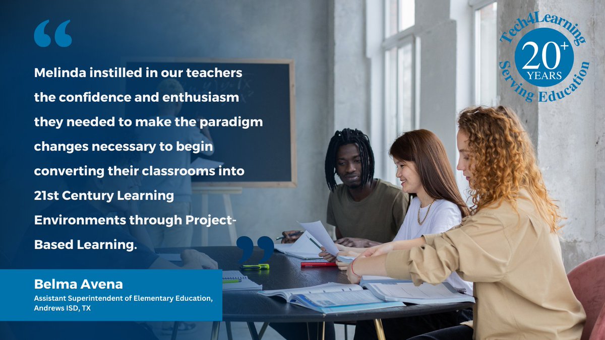 Tech4Learning's tweet image. Tech4Learning can support your district's sustained professional learning program with opportunities that provide new ideas and renewed energy. Our workshops help create 21st century classrooms.
Learn more: tech4learning.com/professional-l…