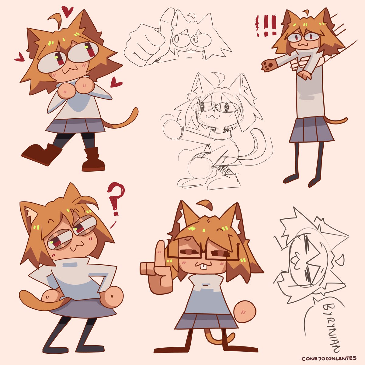 notengoespaci0's tweet image. I&apos;M ALIVE...  
Here. Take some neco arc sketches.

#necoarc #meltyblood #sketches