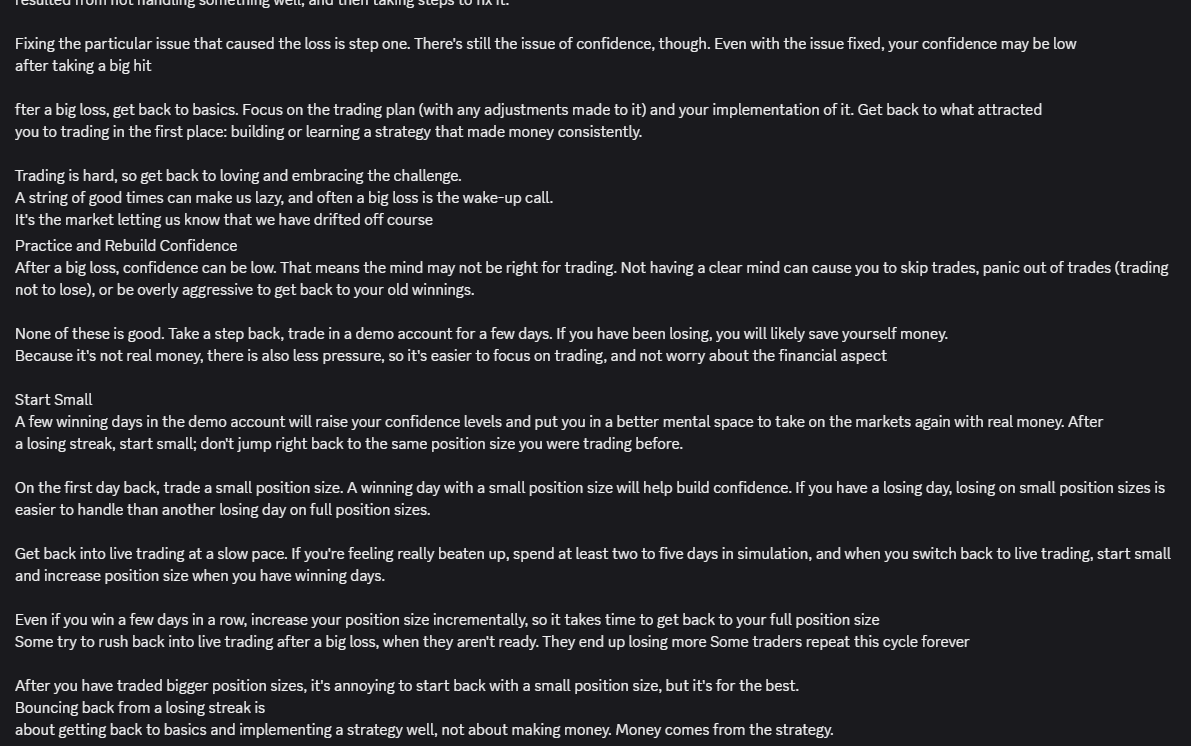 A7rader's tweet image. Hey man, every good trader was at some point in this situation. The one claiming " I've never"  - that's not a real trader yet.
Meanwhile, check the text bellow. It might remind you a few things.
Good luck!