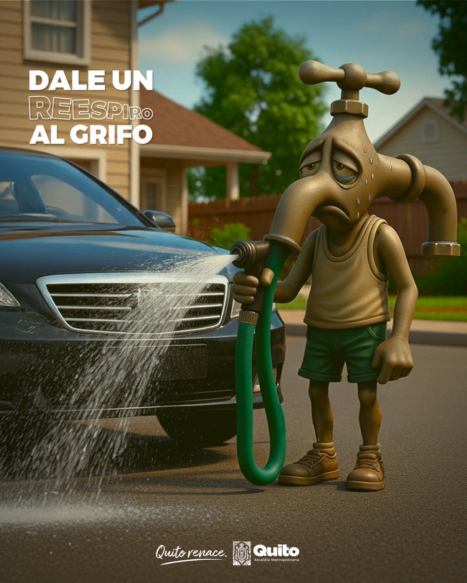 💧 #ConsumoResponsable | ¿Sigues usando manguera cuando lavas el carro?

Dale un respiro 😗💨

#QuitoRenace