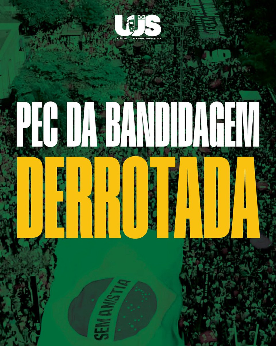 VITÓRIA DO POVO BRASILEIRO! ✊🏾

Por unanimidade, CCJ do Senado rejeita a PEC da Bandidagem. A decisão unânime enterra, regimentalmente, a proposta.

Isso só comprova, mais uma vez, que povo na rua e mobilizado é soberano!