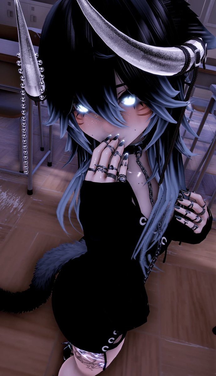 sleepy_nek0's tweet image. Under my spell, aren&apos;t you? ~ 💙🐾