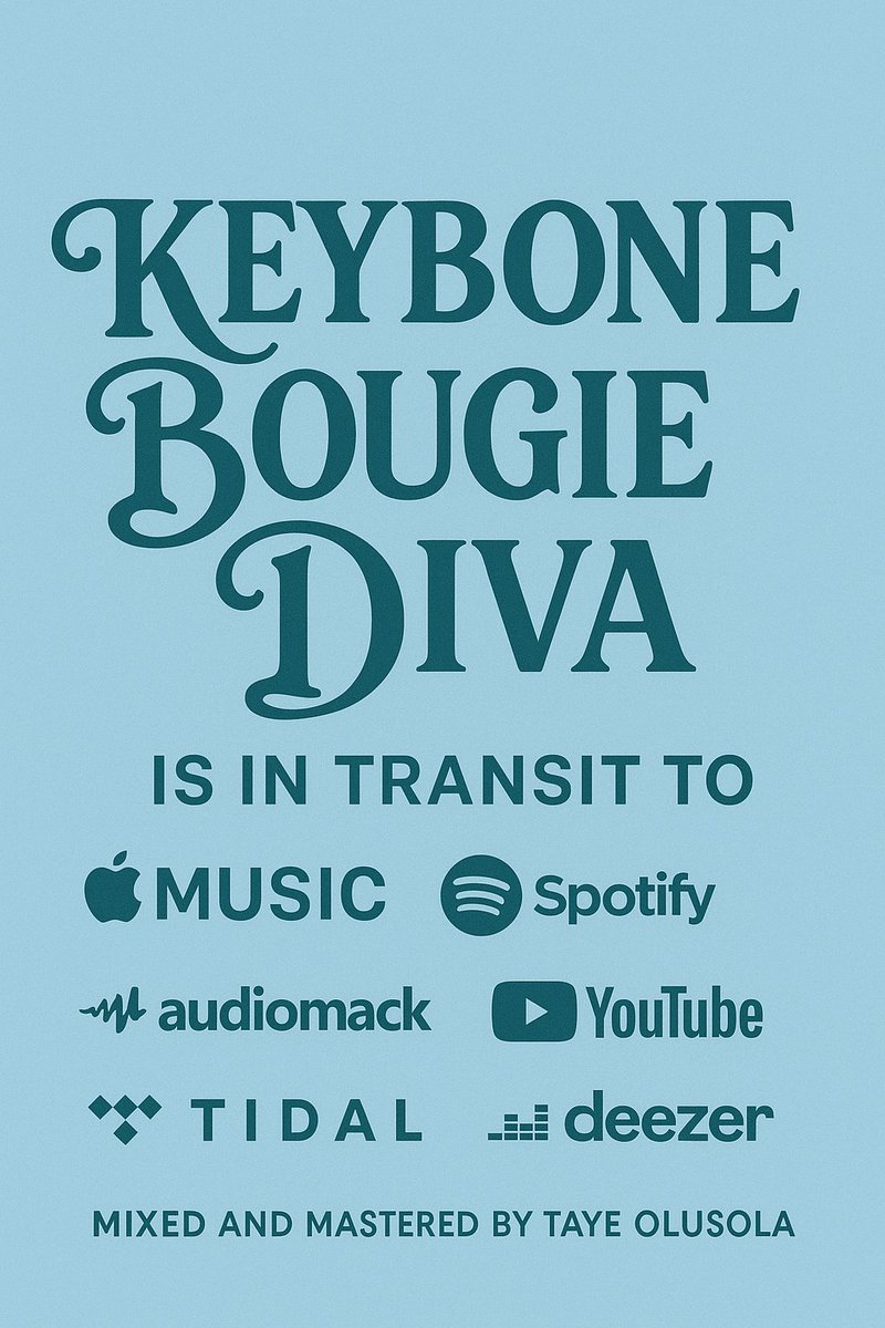 Spotify? Apple Music? Tidal? Audiomack? Bougie Diva will be available on ALL of them. 🔥