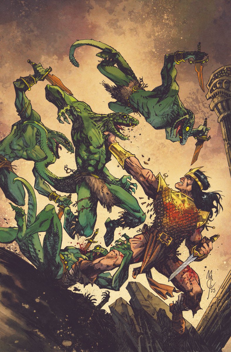 THE NEW CONAN EPIC STARTS HERE!

Conan of Cimmeria has encountered Stygian sorcery and snake-sent creatures many times in his grand adventures, but he has never faced the true unspeakable power of SET until now.

The serpent god’s influence coils around the Hyborian Age and every