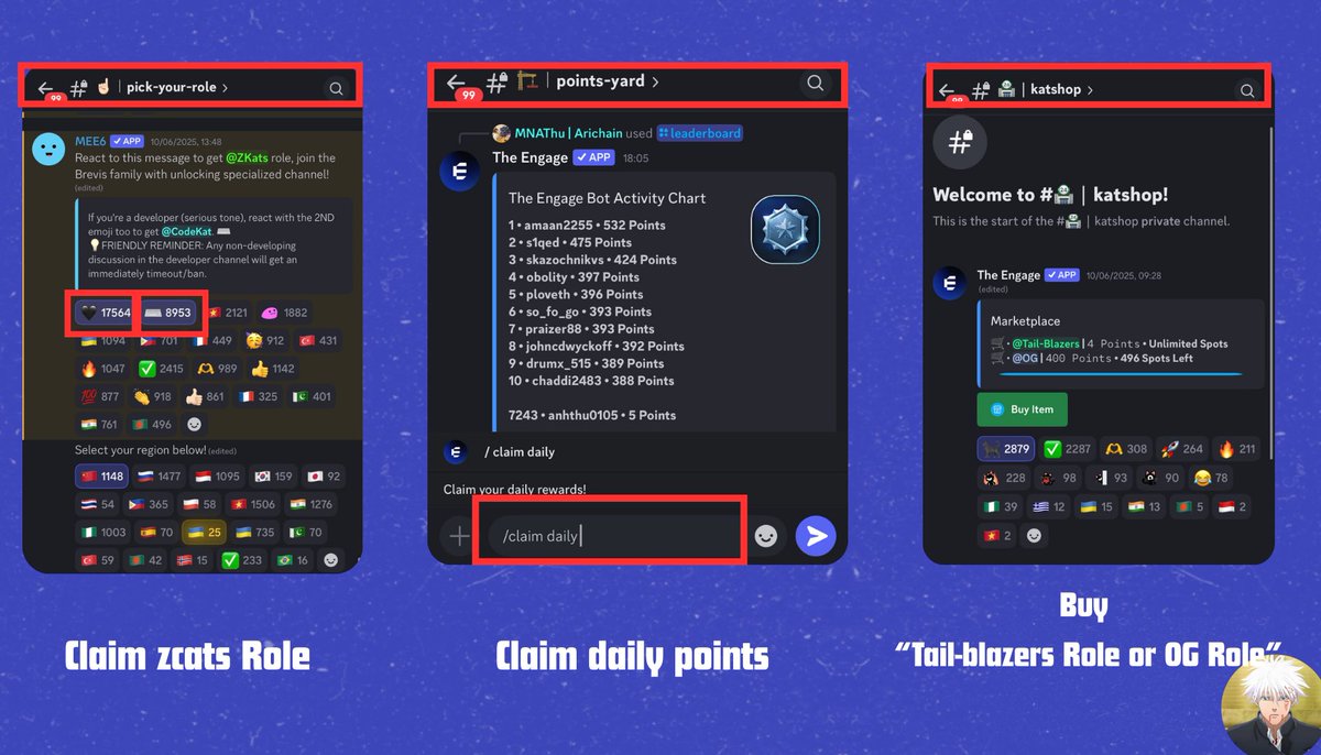 goku_xc's tweet image. ๐จClaim OG Role and Tail Blazer Role on Brevis Discord
๐ท๏ธBrevis Raised $7.5M
โฃ Bravis Phase 1 :Currently Live on Kaito LB ,Ranks Top yappers by real influence (not just followers)
๐ท๏ธJoin Discord And Claim Roles ๐ discord.gg/yJSaCKXN
๐ท๏ธClaim ZKats and Codekat Roles
โฃโฆ