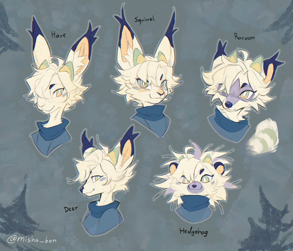 Some more forest critters for practice.🌲
Also experimenting with different sketching pens