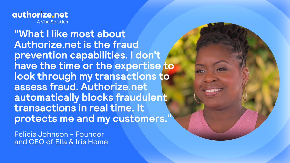 Authorize.net (@authorizenet) on Twitter photo Offer your customers a secure payments experience. @Authorizenet provides seamless integration and exceptional fraud protection.
Secure your payments with @Authorizenet. Learn more. ➡ vi.sa/4mqVLKZ
Have questions? Let’s talk! 📲 833‑405‑0082 Offer your customers a secure payments experience. @Authorizenet provides seamless integration and exceptional fraud protection.
Secure your payments with @Authorizenet. Learn more. ➡ vi.sa/4mqVLKZ
Have questions? Let’s talk! 📲 833‑405‑0082