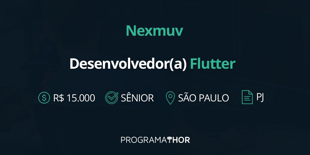 ProgramaThor's tweet image. {VAGA}
Desenvolvedor(a) Flutter
shre.ink/Stcx 

#vagati #dev #mobile #flutter #firebase #git