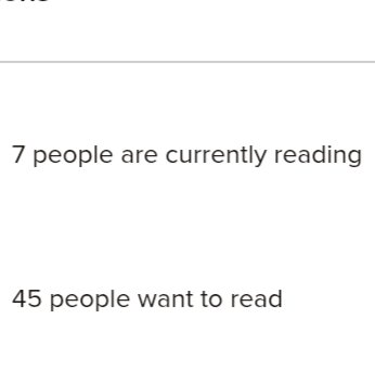 This is from the Goodreads page for There Will be Thousands. I am waiting with eager anticipation for the 45 who want to read the book to cross that final line between desire and action

In all seriousness, I am very humbled to see so many people have a desire to read this book.