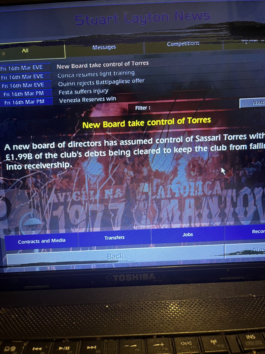 ChampmanPosh's tweet photo. #cm0102 continues to surprise. £2 billion in debt? Guy still playing at 60 and a winger still a first team regular at 55 👌 https://t.co/xVAlvqWwxT