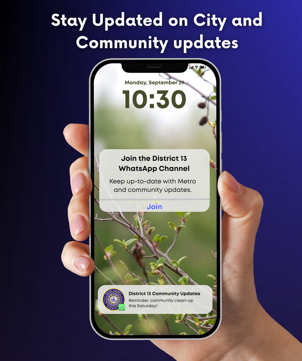 Bradford4D13's tweet image. I’ve launched the #District13 WhatsApp Channel! 

Get updated with news, events, and announcements, all in one place. 

👉 whatsapp.com/channel/0029Vb…

#District13 #CommunityUpdates