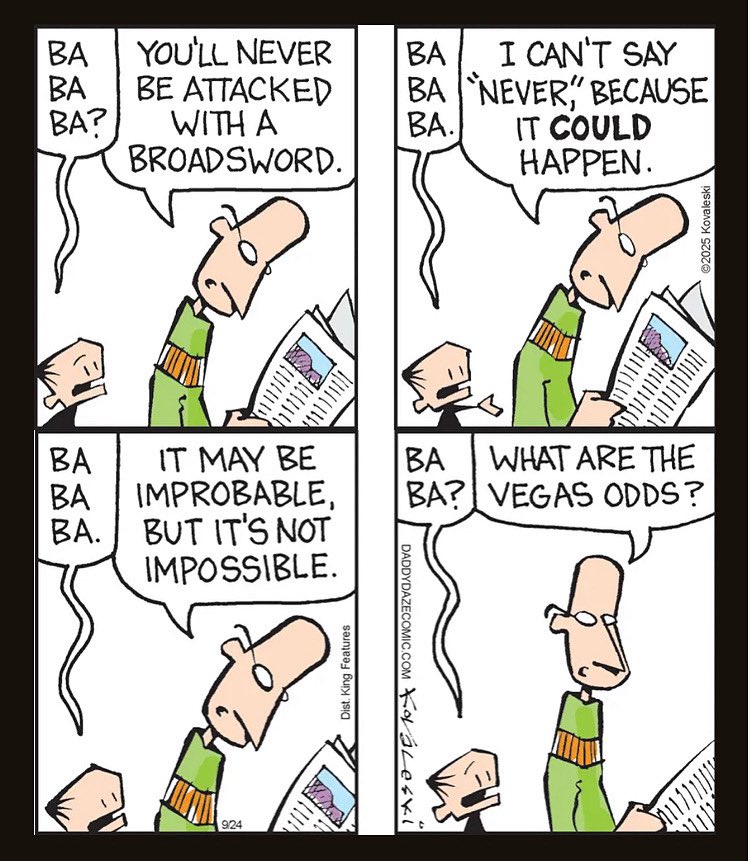 daddydazecomic's tweet image. Here’s a sample of today’s comic strip. Why not read the whole thing at daddydazecomic.com #daddydazecomic @comicskingdom
#parenting #dad #kids #baby #family #comics #cartoons