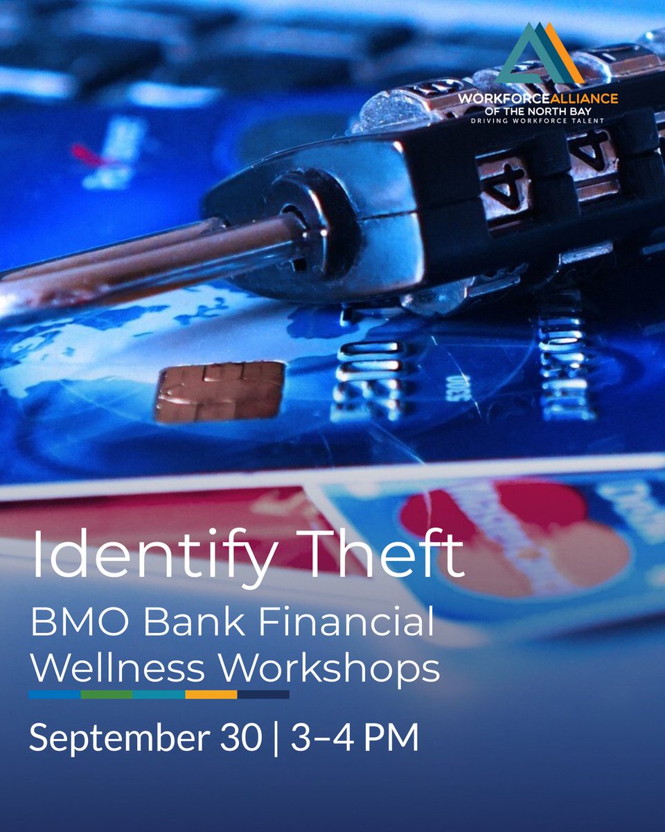Join us for a free BMO Bank workshop focused on protecting yourself and your finances:
Monday, Sept 30 | 3:00–4:00 PM | CareerPoint Napa – 2751 Napa Valley Corporate Dr, Bldg A
Space is limited—contact us at 707-708-3821 or napaajcc@careerpointnorthbay.org to register.