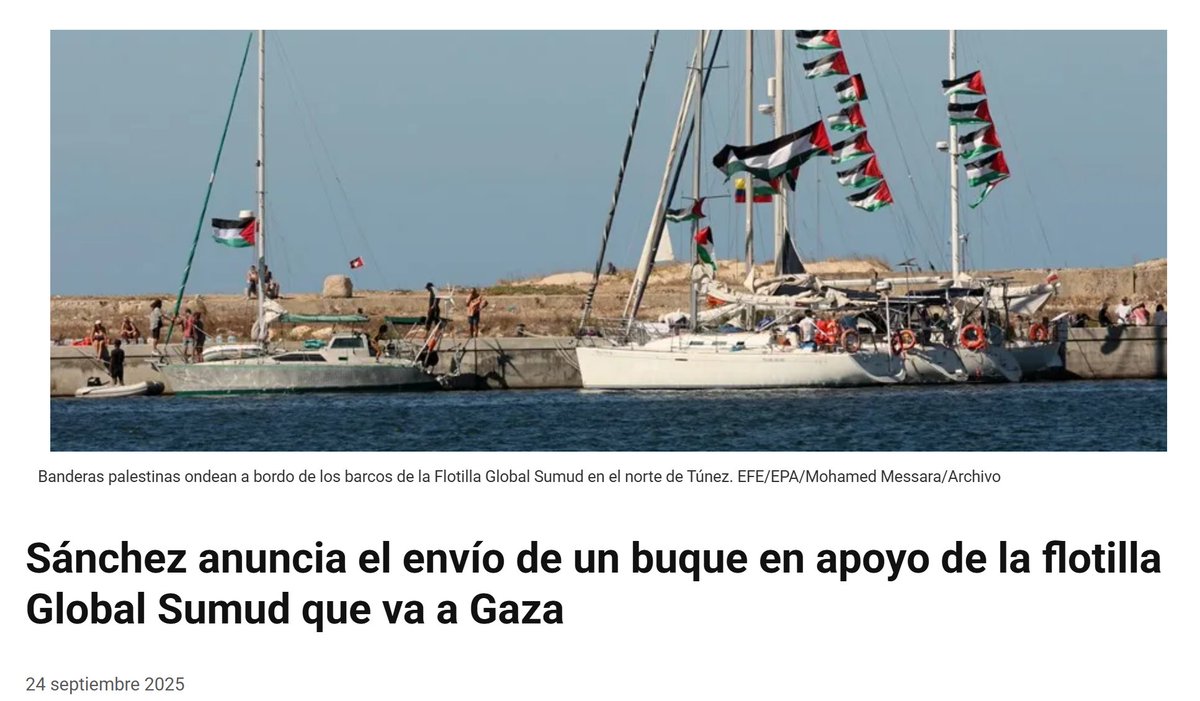 🟠🤔 Esto si que no lo esperaba....Italia manda un buque para "proteger" a la flotilla basurilla y ahora, Kim Jong Sánchez, decide mandar otro barco (indeterminado por ahora) para lo mismo...¿Cortina de humo a lo bestia, insensatez máxima o apoyo a los terroristas de Hamas?