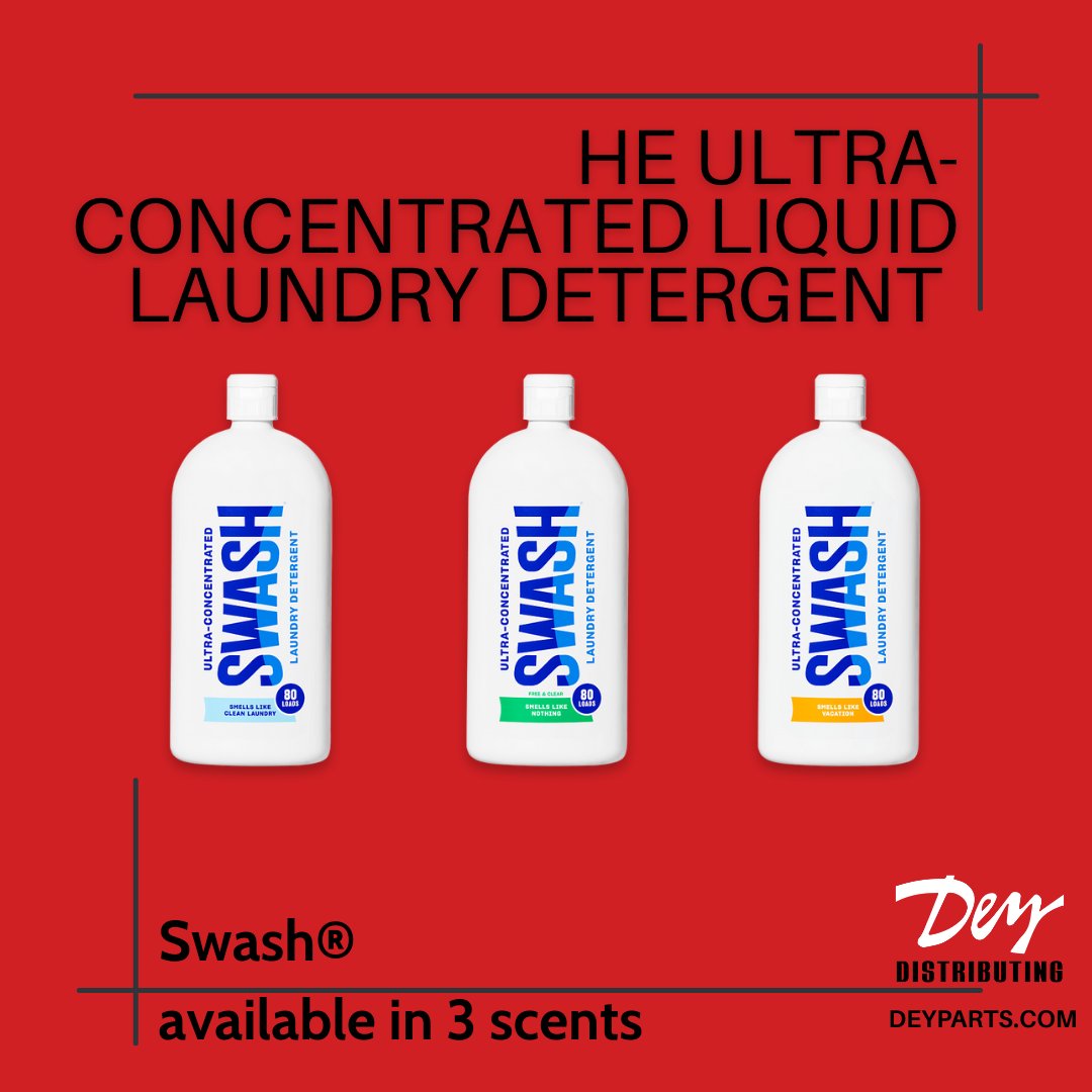 DeyParts's tweet image. 80 loads. One small bottle. 💧
Swash® HE Ultra-Concentrated Detergent = no guess, no mess.
Just one squeeze for fresh, clean laundry. ✔️

#SwashLaundry #CleanLaundry