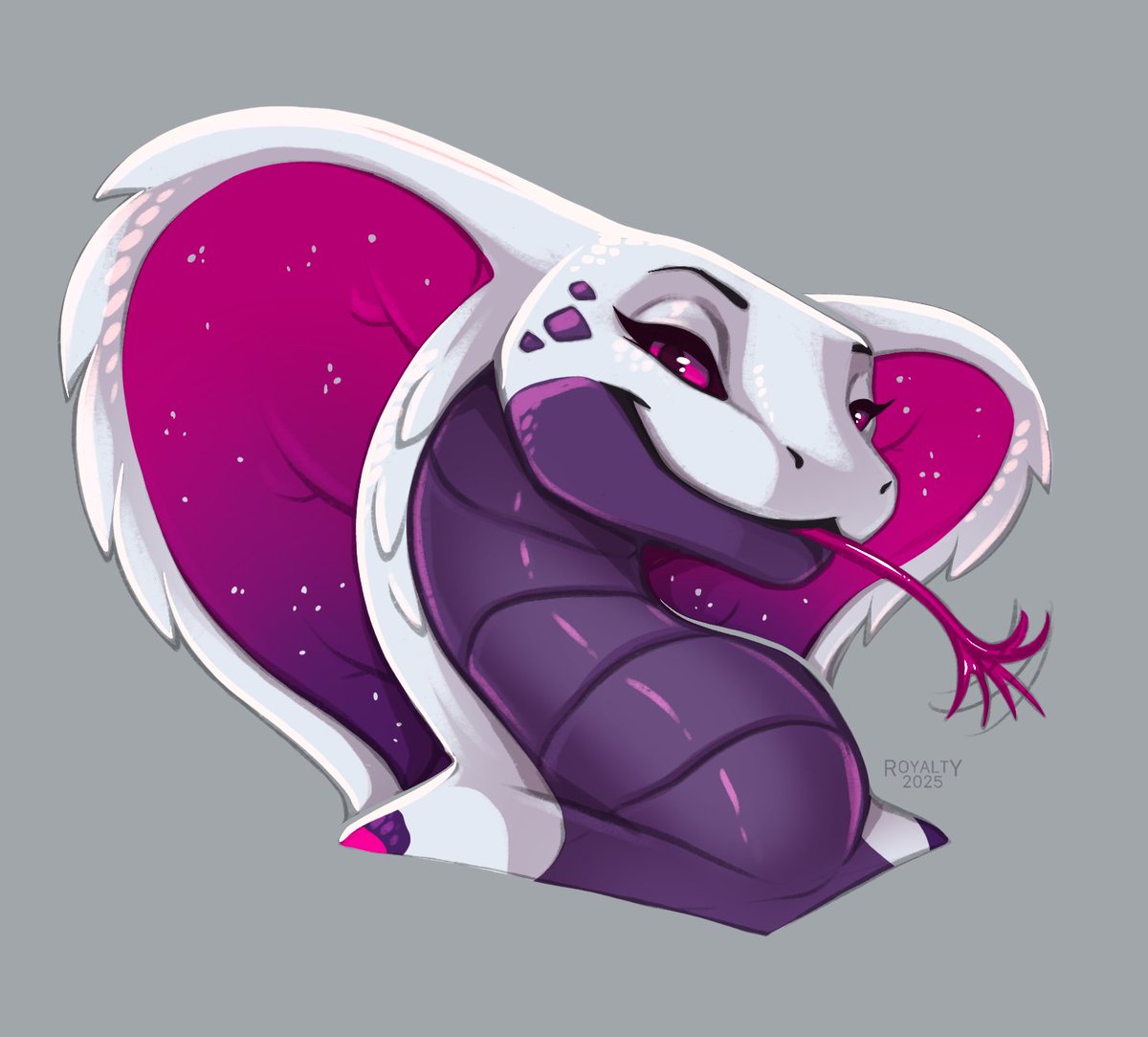 More 2D Snektember art! Headshot for Pyth!