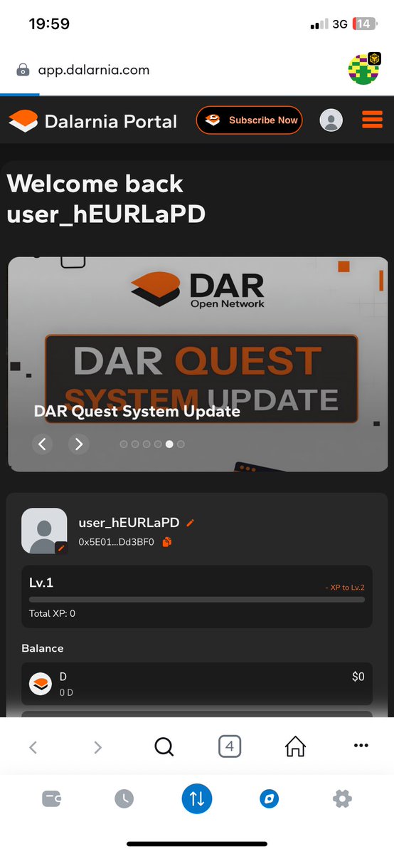 chilling freakš„„ @VESTN_io (@pritaayup) on Twitter photo Just created my DAR ID on the Dalarnia Portal
The process was smooth: connect wallet ā set up ID ā start quests.
Now Iām ready to complete daily tasks, earn XP, and level up
Would be glad to see more people join and grow together with <a href="/DarOpenNetwork/">DAR Open Network</a> Just created my DAR ID on the Dalarnia Portal
The process was smooth: connect wallet ā set up ID ā start quests.
Now Iām ready to complete daily tasks, earn XP, and level up
Would be glad to see more people join and grow together with <a href="/DarOpenNetwork/">DAR Open Network</a>