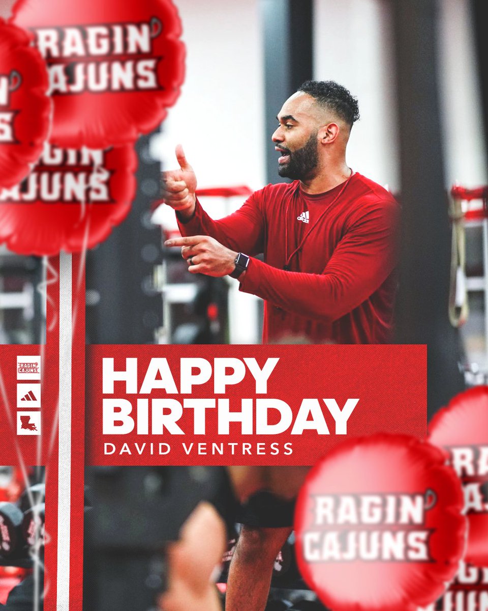 Happy birthday to our own David Ventress! 🎈🥳

#GeauxCajuns