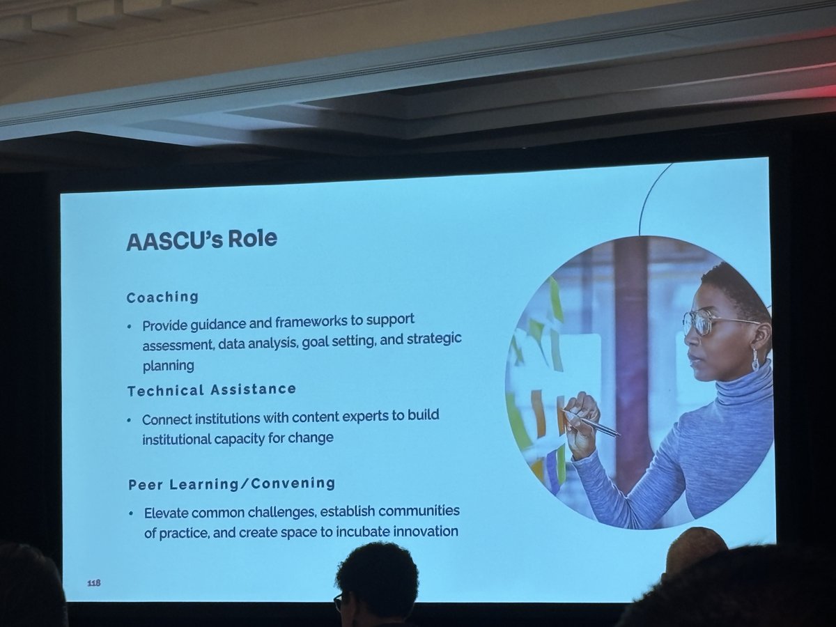 This afternoon at the #PostsecondaryValue Symposium, AASCU shared tools to help campuses tell their value story. Attendees reflected on ways to integrate career exploration &amp; readiness to transform student outcomes and amplify institutional impact.
#HigherEd #AASCUTellingOurStory