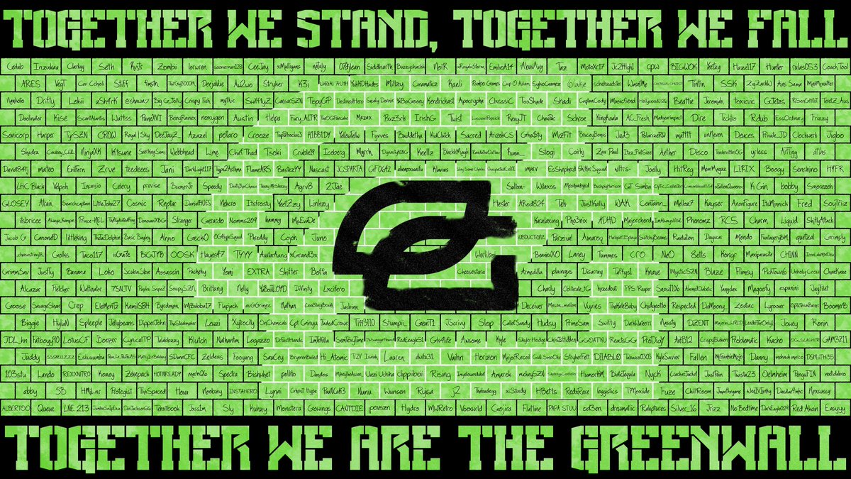Tara đ§âïž (@cheesestara) on Twitter photo Happy (belated) <a href="/OpTic/">OpTic</a> Day '25! đ
I wrote 533 OpTic fans' names on digital bricks, and that's only a small section of how large the #GreenWall truly is. Thank you <a href="/H3CZ/">OpTic HecZ</a> for pursuing your dream and continuing to inspire others!
Reply if you found your brick! (Tip: Load in 4k) Happy (belated) <a href="/OpTic/">OpTic</a> Day '25! đ
I wrote 533 OpTic fans' names on digital bricks, and that's only a small section of how large the #GreenWall truly is. Thank you <a href="/H3CZ/">OpTic HecZ</a> for pursuing your dream and continuing to inspire others!
Reply if you found your brick! (Tip: Load in 4k)