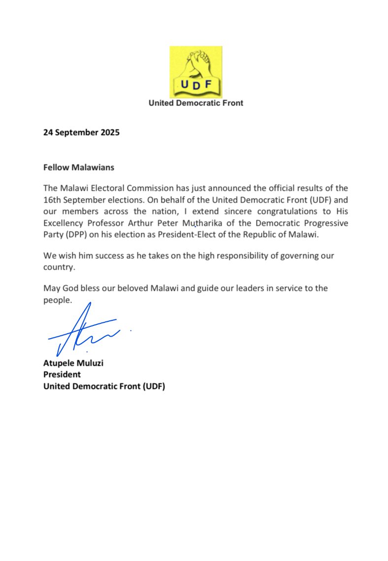 Atupele Muluzi tweet media