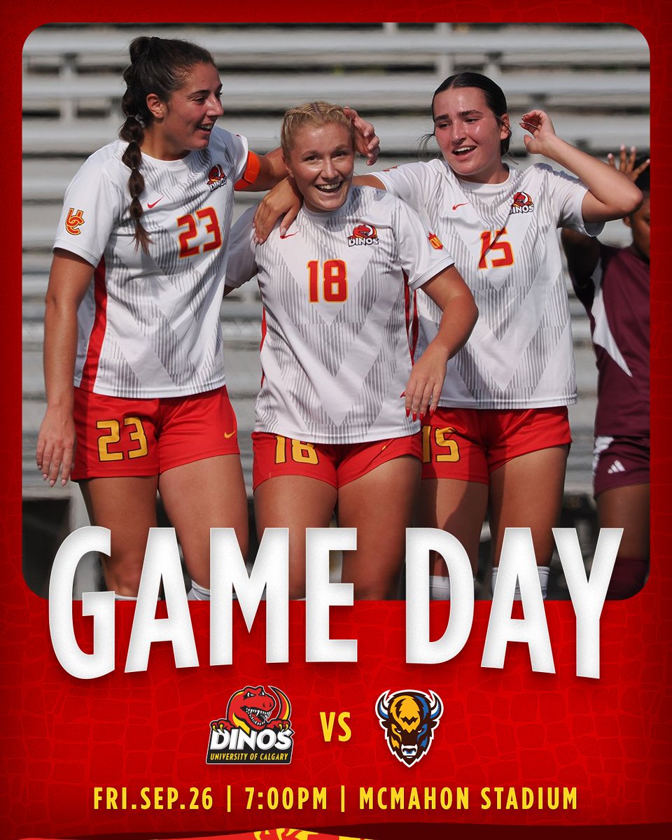 Back at it!

🦖 🆚 🦬
⏰: 7:00PM
📍: McMahon Stadium
🎟️: GoDinos.com/tickets
📺: canadawest.tv

#GoDinos