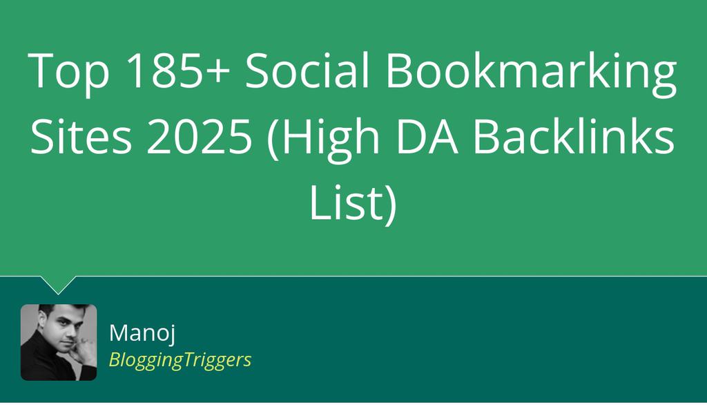 heathriel's tweet image. 185+ Social Bookmarking Sites 2025 (High DA Backlinks List) #Backlinks #SEO #SERP @HeartofManoj
lttr.ai/AjIt6