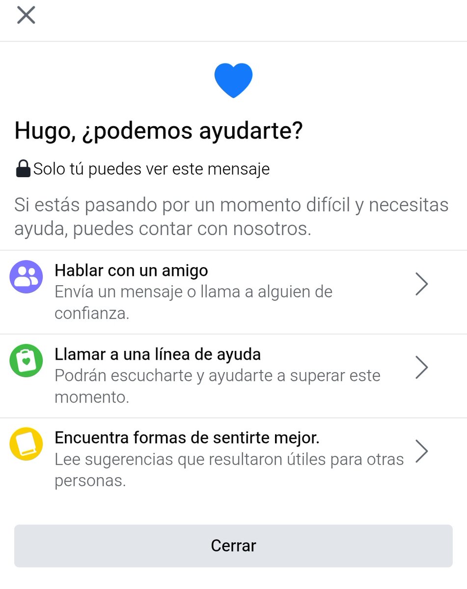 Amigos, me reporta facebook que hay un nuevo inicio de sesión en otro dispositivo, abro la notificación y me lleva a esta mmda ¿Que onda? Ni piolines depresivos he subido