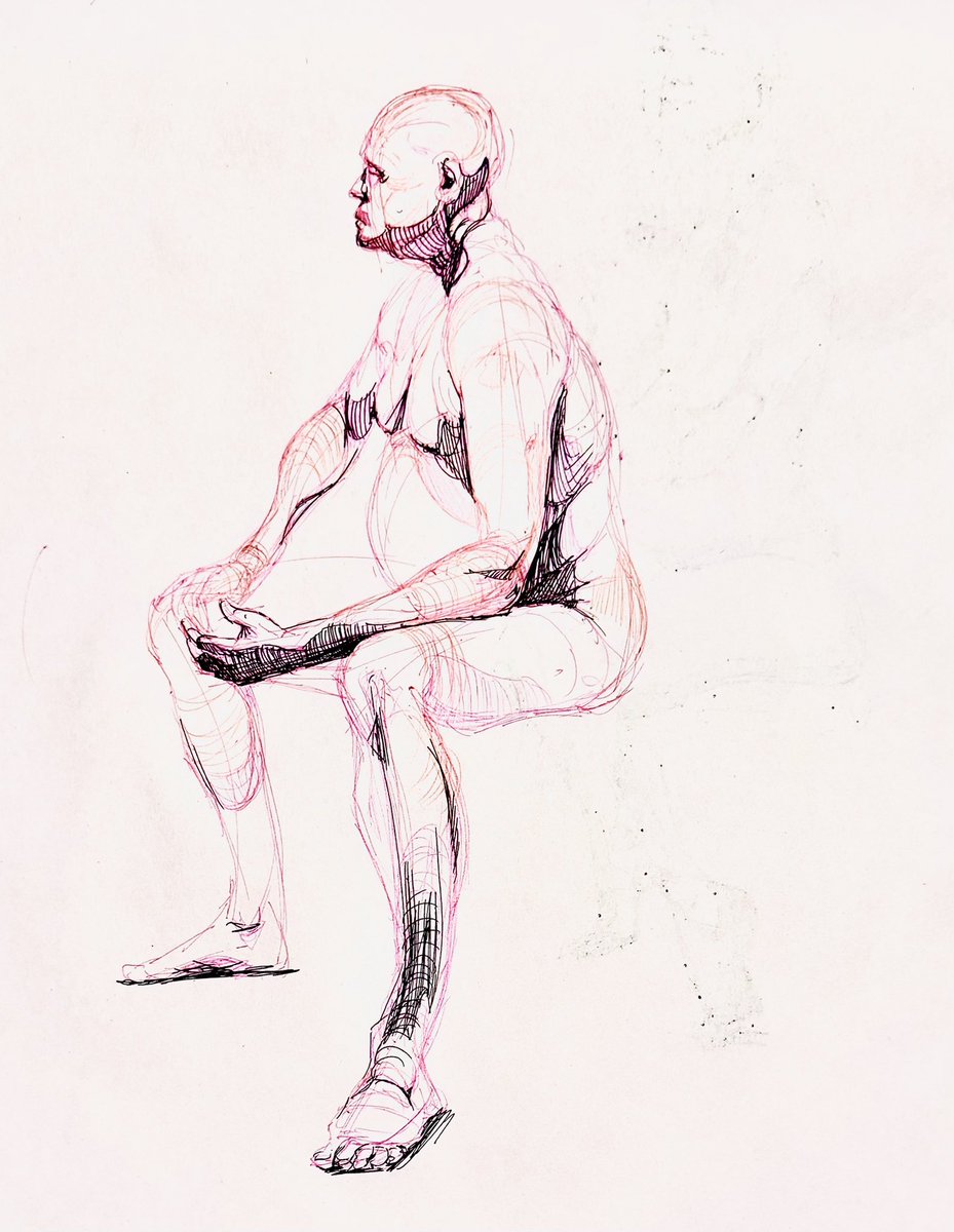 Life drawing, 30 minute pose