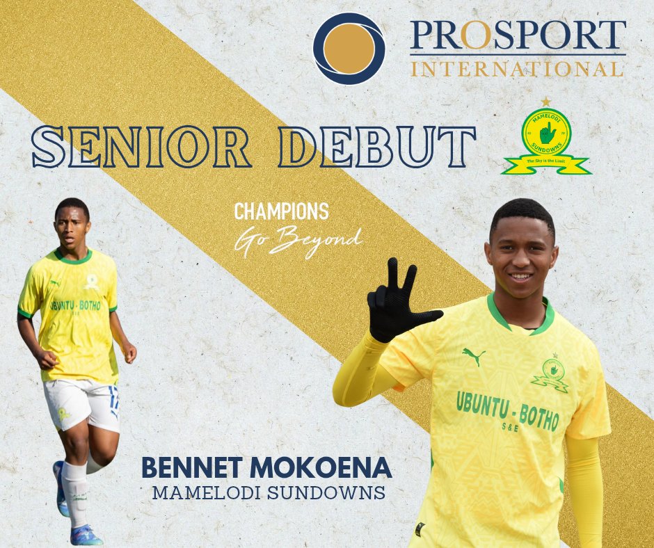 Congratulations to Bennet Mokoena on making his senior debut for <a href="/Masandawana/">Mamelodi Sundowns FC</a> in their #BetwayPremiership clash against Golden Arrows! 💛💚⚽️

A proud moment as another young talent from our stable takes his first step onto the big stage. The beginning of an exciting journey! ✨