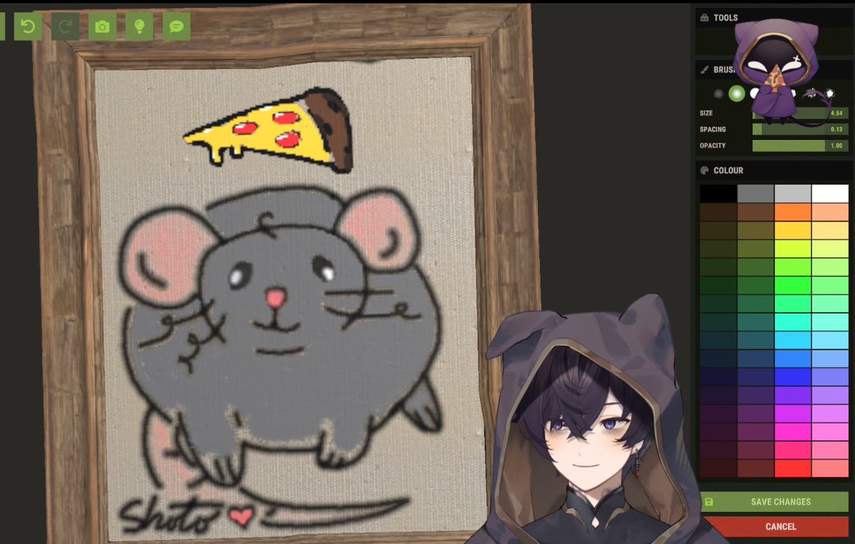 drawing his daughter - Pizza 🍕🐀
#shxtou