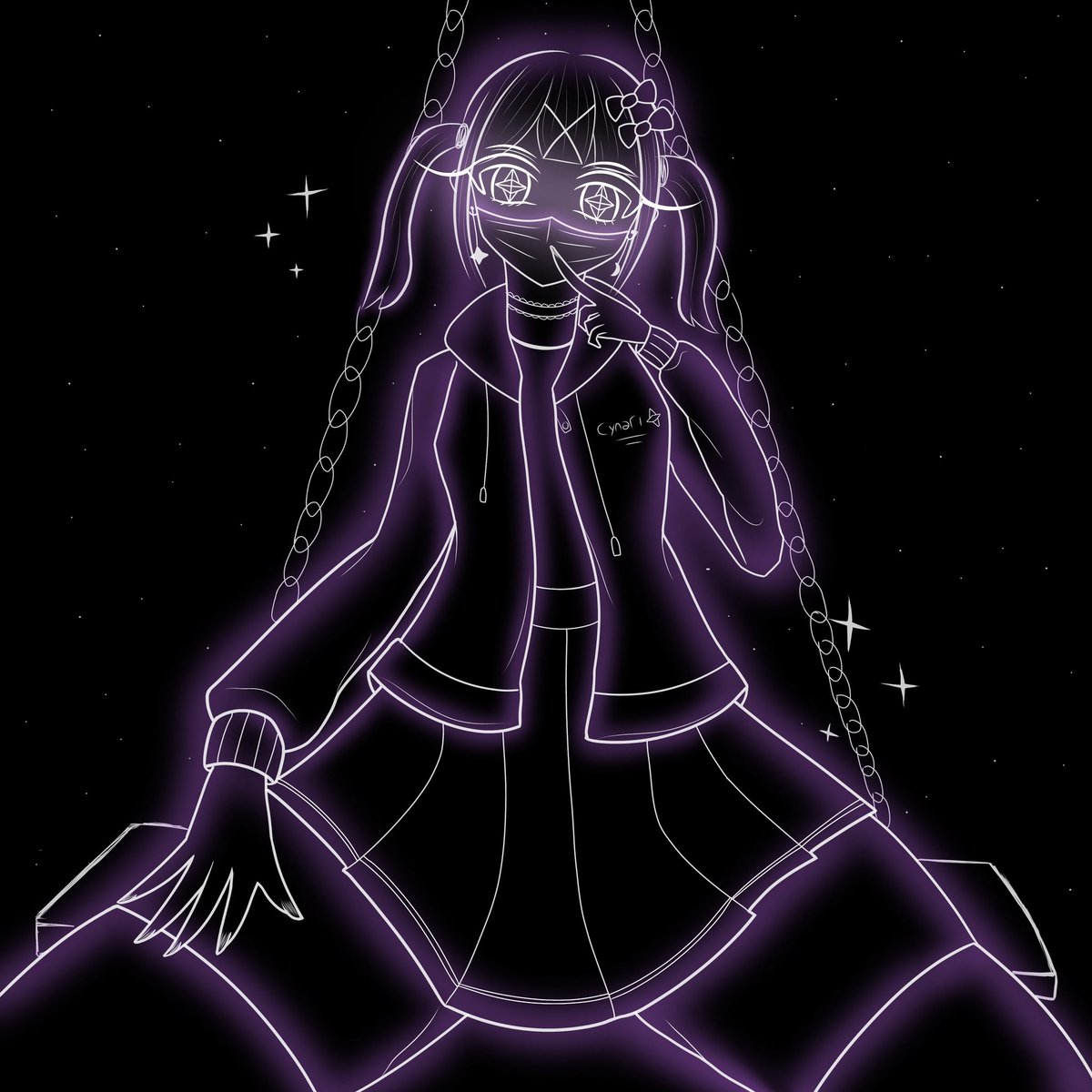 Hello everybody!!. 
I drew My Oc Cynari on some swings. I hope you like it.(*≧ω≦*)
#oc #ocart #artwork #digitalart