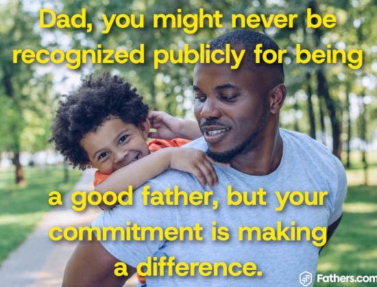 NCF4Dads's tweet image. Whether you realize it or not, you are an ambassador for #fatherhood, and you can create a good impression for #fathers everywhere. #dads #dadlife