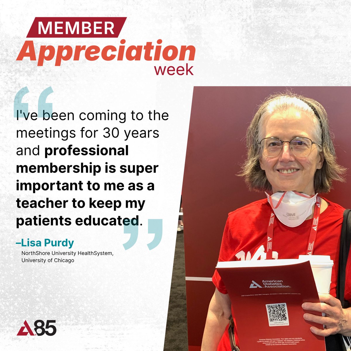 ADA_DiabetesPro's tweet photo. From bold voices to quiet advocates, every member adds something powerful to our mission. This week, we’re celebrating you. #ADAMember #MemberAppreciation https://t.co/WkNAop5esq