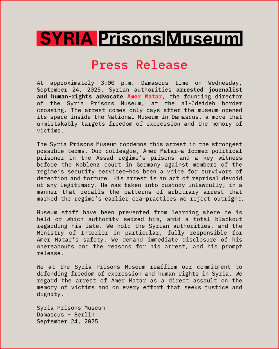 Prisons Museum - متحف السجون tweet media