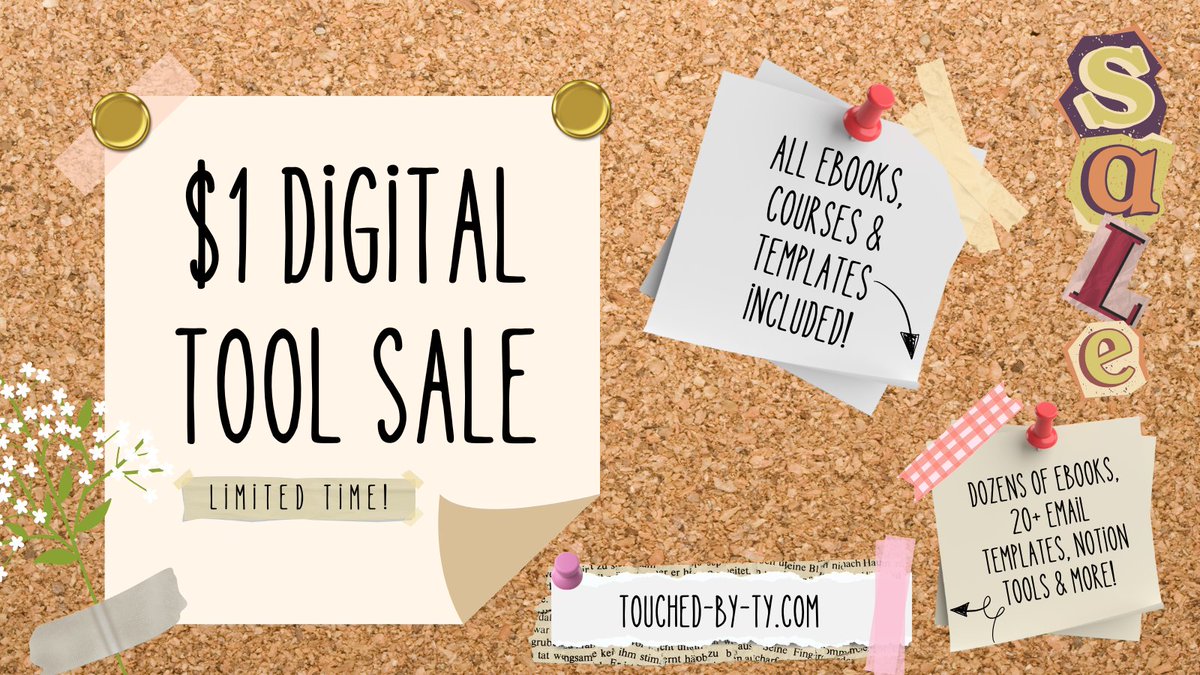 DID YOU MISS THE $1 SALE LAST MONTH?

It's back, but only for 48 hours! 

Plus, there's 6 new books and digital tools added!

🚨🚨🚨🚨